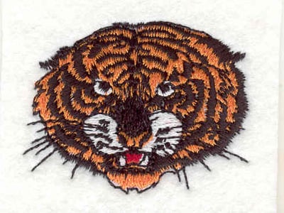 Embroidery Design: Tiger head A <br>1.96"w X 1.51"h