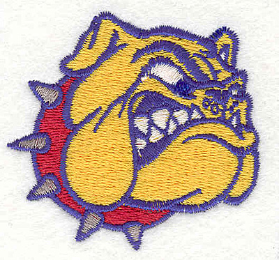 Embroidery Design: Bulldog F<BR>2.22" x 2.40"