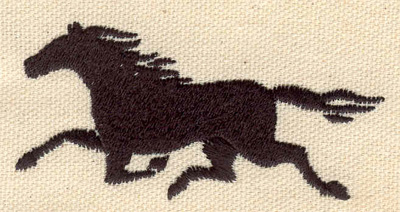 Embroidery Design: Horse running<br> 3.02w X 1.59h