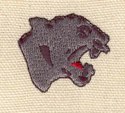 Embroidery Design: Panther head<br> 1.28w X 1.13h