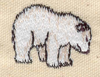 Embroidery Design: Polar bear<br> 1.35w X 1.13h
