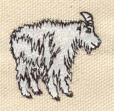 Embroidery Design: Mountain goat<br> 1.24w X 1.28h