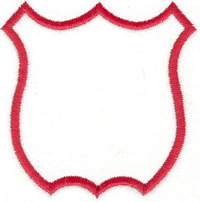 Embroidery Design: Shield 1<br>3.10"x3.04"