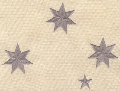 Embroidery Design: Group of Stars<br> 6.98w X 5.28h