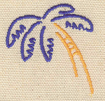 Embroidery Design: Palm tree C<br> 1.77w X 1.84h