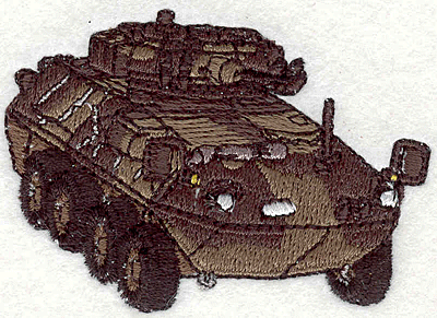 Embroidery Design: Tank<br>1.85" x 2.58"