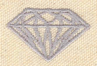 Embroidery Design: Diamond<br> 1.50w X 0.95h