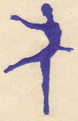 Embroidery Design: Ballet dancer C<br> 2.17w X 3.37h | Embroidery Legacy Embroidery Design: Ballet dancer C<br> 2.17w X 3.37h