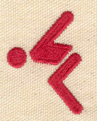Embroidery Design: Diver  <br> 1.24w X 1.67h