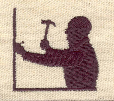 Embroidery Design: Construction worker<br> 1.87w X 1.78h