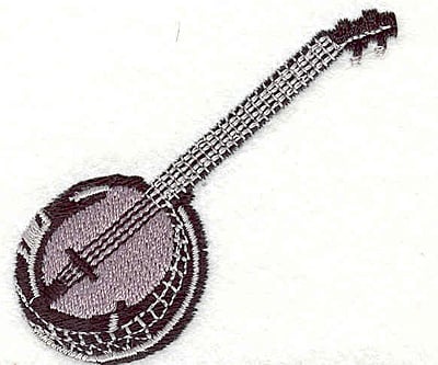 Embroidery Design: Banjo <br>2.36" X 2.53"