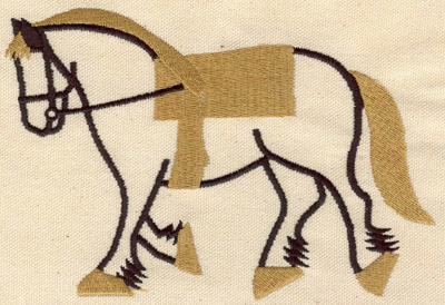 Embroidery Design: Horse<br> 6.17w X 4.27h