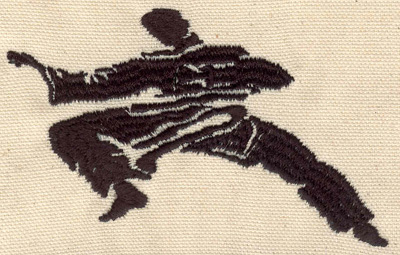 Embroidery Design: Martial arts figure<br> 4.25w X 2.60h