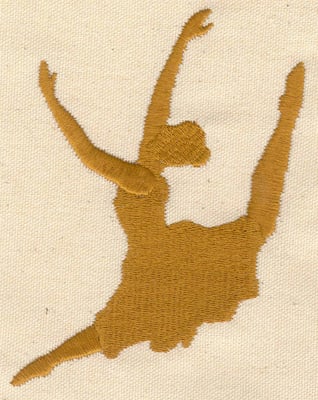 Embroidery Design: Dancer C large <br> 3.67w X 5.07h