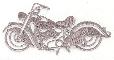 Embroidery Design: Motorcycle 5<br> 1.81" X 3.71"