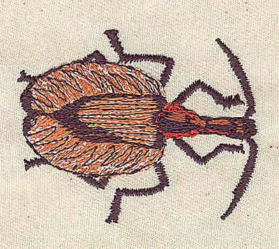 Embroidery Design: Violin Beetle<br> 2.27w X 1.79h