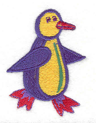 Embroidery Design: Penguin <br>1.74"w X 2.38"h