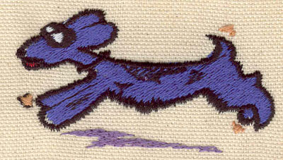 Embroidery Design: Dog running<br> 2.76w X 1.53h