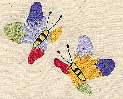 Embroidery Design: Butterflies<br> 4.15w X 3.43h