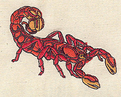 Embroidery Design: Scorpion<br> 2.96w X 2.39h
