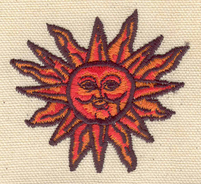 Embroidery Design: Aztec sun<br> 2.56w X 2.33h