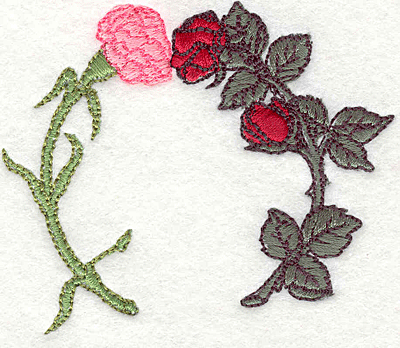 Embroidery Design: Flowers<br> 2.55" X 2.98"