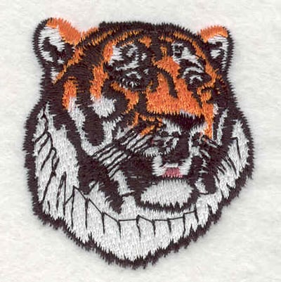 Embroidery Design: Tiger head B <br>1.84"w X 2.08"h