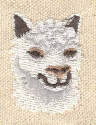 Embroidery Design: Alpaca<br> 1.28w X 1.54h