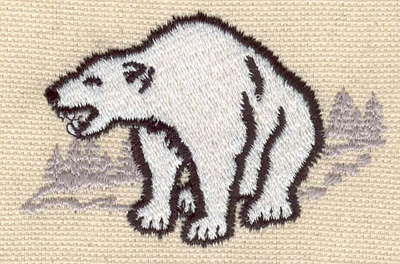 Embroidery Design: Polar Bear B<br> 2.57w X 1.70h
