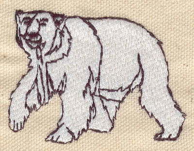 Embroidery Design: Polar bear<br> 2.36w X 1.78h