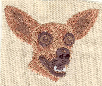 Embroidery Design: Chihuahua<br> 2.35w X 1.88h