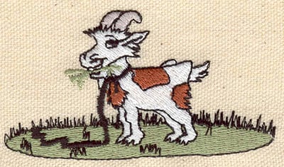 Embroidery Design: Goat<br> 3.30w X 1.80h