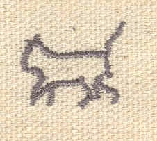 Embroidery Design: Mini cat<br> 0.76w X 0.62h