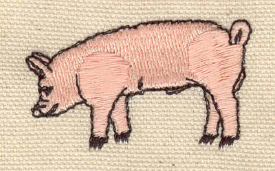 Embroidery Design: Pig A<br> 1.88w X 1.10h