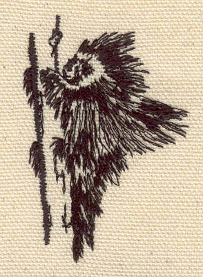 Embroidery Design: Porcupine<br> 1.68w X 2.56h