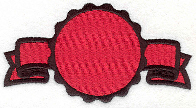 Embroidery Design: Banner 9<BR>2.41" x 4.54"