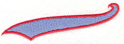 Embroidery Design: Banner 10<BR>1.06" x 3.49"