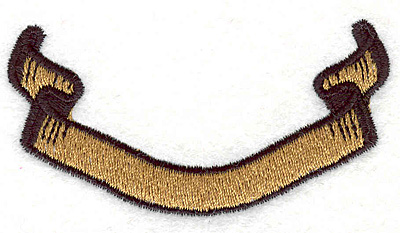 Embroidery Design: Banner 11<BR>1.50" x 2.87"
