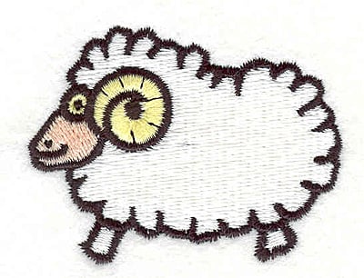 Embroidery Design: Ram <br>2.37"w X 1.79"h