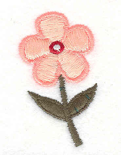 Embroidery Design: Flower <br>1.18"w X 2.07"h