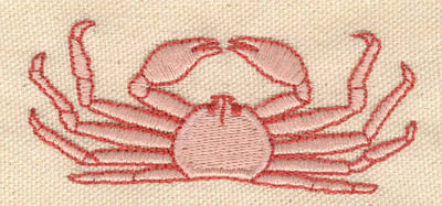 Embroidery Design: Crab A<br> 3.15w X 1.33h