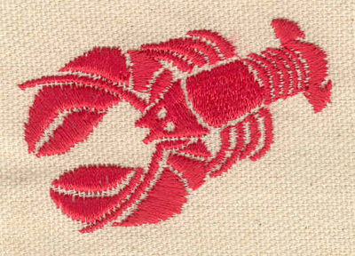 Embroidery Design: Lobster C<br> 2.33w X 1.62h