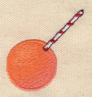 Embroidery Design: Orange <br> 1.89w X 1.96h