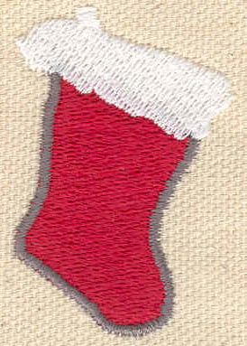 Embroidery Design: Christmas stocking<br> 1.25w X 1.83h