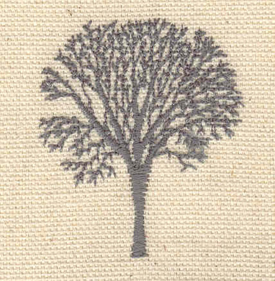 Embroidery Design: Tree D <br> 1.89"h x 1.59"w