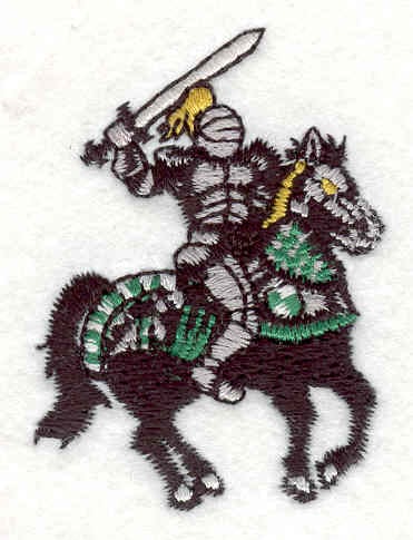 Embroidery Design: Knight 3 <br> 2.19" x 1.58"
