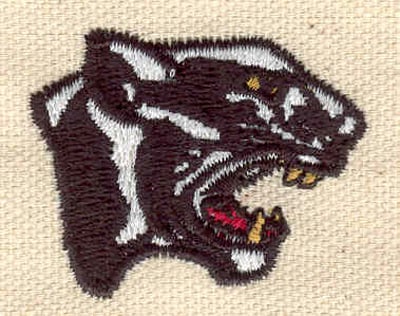 Embroidery Design: Panther head<br> 1.61w X 1.29h