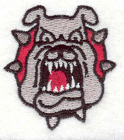 Embroidery Design: Bulldog K<BR>2.06" x 1.53"