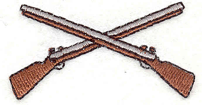 Embroidery Design: Muskets<br>1.12" x 2.09"