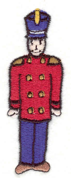 Embroidery Design: Soldier 2 <br> 3.15" x 1.11"
